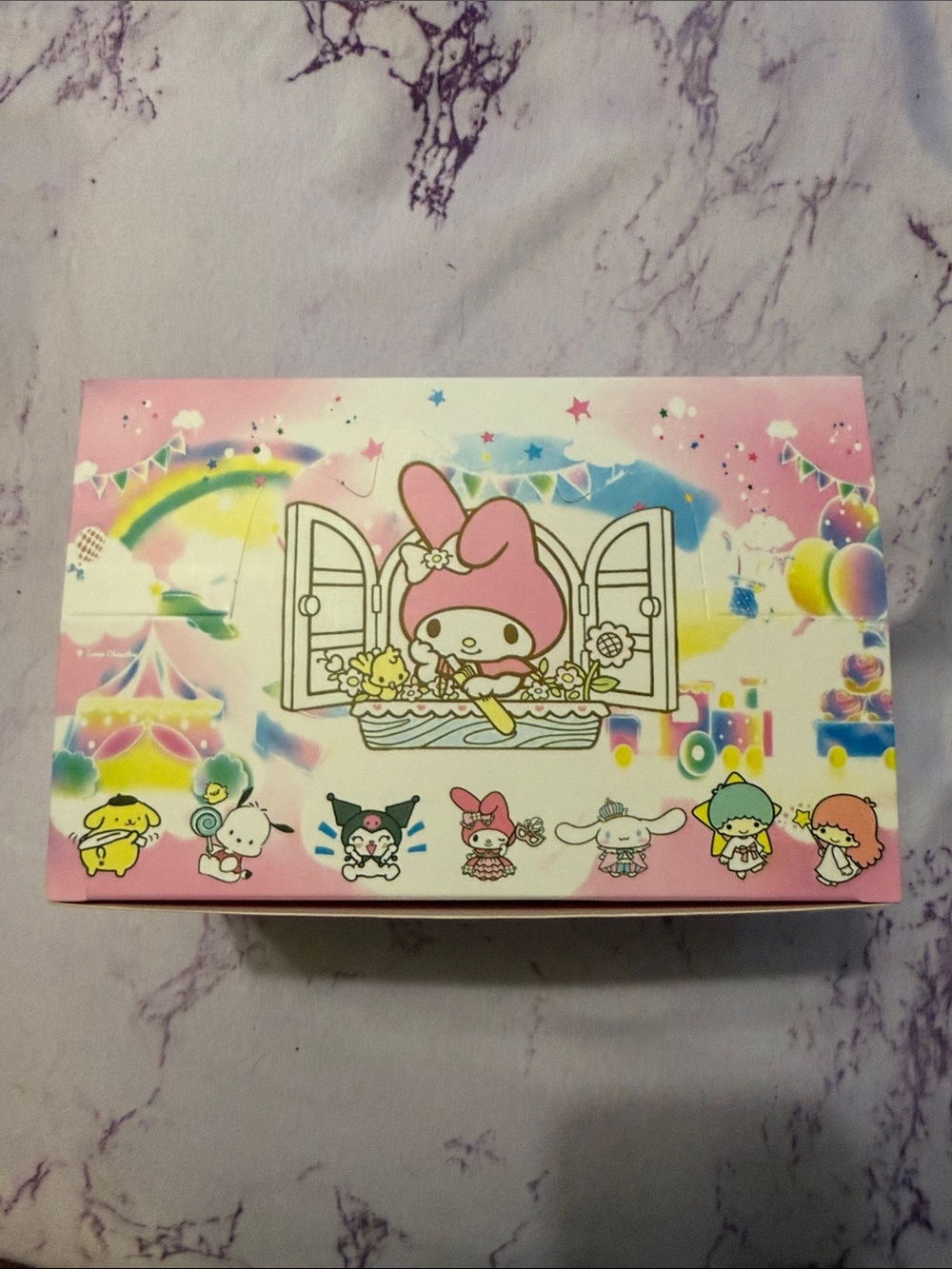 Sanrio My Melody Pastel Rainbow Character Tin